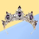 Vintage Rhinestone Baroque Queen Crown Tiara