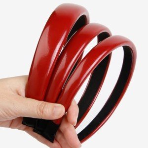 3 Pack Retro Red Headbands for Women