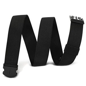 Adjustable Unisex Elastic Stretch Web Belt - Black