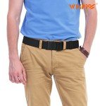 Adjustable Unisex Elastic Stretch Web Belt - Black