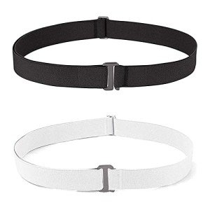 Invisible Stretch Belt for Women - J-Black & White