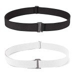 Invisible Stretch Belt for Women - J-Black & White