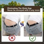 Invisible Stretch Belt for Women - J-Black & White