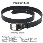 3-Pack Women's Stylish Leather Belts with Buckles