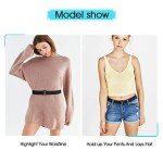 Invisible Stretch Belt for Women - J-Black & White