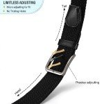 DOOPAI Elastic Stretch Braided Belts for Everyone