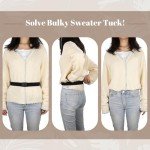 Invisible Elastic Stretch Belt for Women - Black