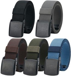 5 Pack Breathable Canvas Tactical Belts for All