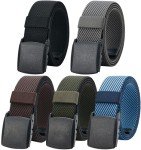 5 Pack Breathable Canvas Tactical Belts for All