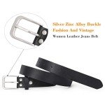 Casual Black Leather Belt for Women’s Jeans