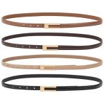 4-Pack Adjustable Women's Belts for Dresses & Jeans