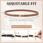 4-Pack Adjustable Women's Belts for Dresses & Jeans