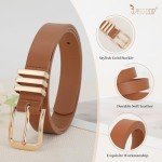 JASGOOD Plus Size Women’s Leather Belts – 2 Pack