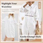 4-Pack Adjustable Women's Belts for Dresses & Jeans