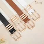 JASGOOD Plus Size Women’s Leather Belts – 2 Pack