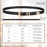 Stylish Women's Leather Waist Belt with Buckle