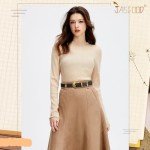 Vintage Black Leather Western Belt with Gold Buckle