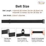 4 Pack Women’s No Show Stretch Belts - A Colors