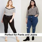 JASGOOD Plus Size Women's Black Leather Belt