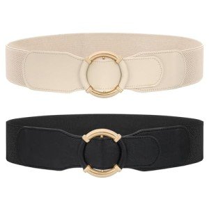 JASGOOD Women's Vintage Wide Elastic Waist Belt