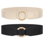 JASGOOD Women's Vintage Wide Elastic Waist Belt