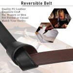 Reversible Leather Belt for Women – Two Colors