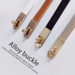 Stylish Adjustable Women’s Skinny Leather Belt