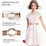 Vintage Elastic Waist Leather Belt for Women