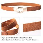 Vintage Elastic Waist Leather Belt for Women