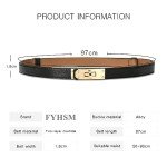 Stylish Adjustable Women’s Skinny Leather Belt