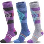 Merino Wool Ski Socks - 3 Pairs for All