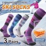 Merino Wool Ski Socks - 3 Pairs for All