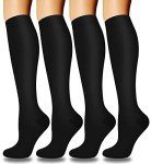 Copper Compression Socks for Women - 4 Pairs