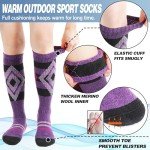 Merino Wool Ski Socks - 3 Pairs for All