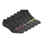 PUMA Women’s 6 Pack Low Cut Socks - Black/Pink