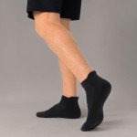 7 Pairs Black Ankle Running Socks for All
