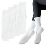 Non-Slip Gripper Yoga Socks for Women (4 Pairs)