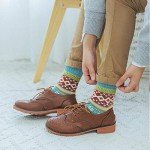 5-Pack Women's Vintage Thick Knit Winter Socks