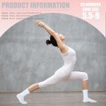 Non-Slip Gripper Yoga Socks for Women (4 Pairs)