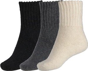 Cozy Winter Crew Socks for Women - 3 Pairs
