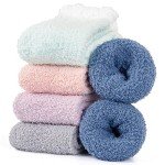 Cozy Winter Fuzzy Socks for Women - 5 Pairs