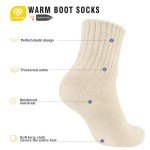 Cozy Winter Crew Socks for Women - 3 Pairs
