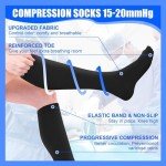 4 Pairs Copper Compression Socks - Circulation Support