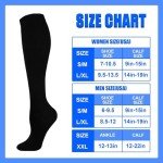 4 Pairs Copper Compression Socks - Circulation Support