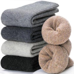 Cozy Merino Wool Hiking Socks for Women – 5 Pairs