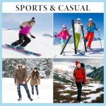 Warm Merino Wool Ski Socks for Women - 2 Pairs
