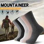 Cozy Merino Wool Hiking Socks for Women – 5 Pairs