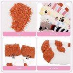 Cozy Fluffy Animal Slipper Socks for Women