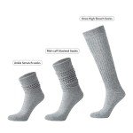 6 Pairs Soft Extra Long Slouch Socks for Women