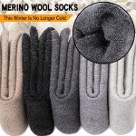 Cozy Merino Wool Hiking Socks for Women – 5 Pairs